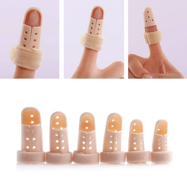 Lubelski 1Pc Plastic Finger Injury Pain Splint DIP Joint Mallet Support Brace Protection