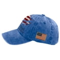 thumbnail image 5 of USA Patriotic 250th Anniversary Cap 1776-2026 Independence Day American Flag Hat Adjustable Distressed Denim Cap Gift for Veterans Patriots,Royal Blue, 5 of 5
