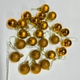 thumbnail image 3 of Twfbrm 24ct 30mm/1.17" Christmas Tree Balls Ornaments, Colored Shatterproof Plastic Decorative Hanging Baubles for Xmas Tree Decor Holiday Party Wedding Christmas Decorations (Gold), 3 of 3