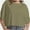 Khaki green, variant on Tshirts for Women Drop Shoulder Round Neck Oversized Crop Tops Workout Tops Tees