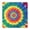 Colorful Rainbow Tie-1, variant on Colorful Circular Pattern Square Fitted Tablecloth with Elastic Edge,Square Table Cover,Washable Elastic Table Cover for Home Kitchen Party Decor 34"x34"