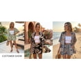 thumbnail image 6 of Cuteduck Women's Set Summer Short Sleeve Polo Neck Loose Floral Print Bohemian Casual Comfortable Outfit S-2XL, 6 of 9