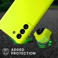 thumbnail image 2 of Funda para teléfono KIOMY Galaxy S21 FE 5G resistente a golpes, verde neón, 2 of 5