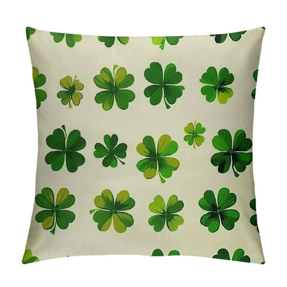 PHYHOO Valentine's Day St Patricks Day Pillow Covers Small Red Pink Hearts Decor White Throw Pillow Covers Valentine's Day Cushion Case Decoration for Sofa Couch White