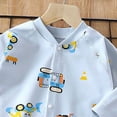 thumbnail image 4 of CAUYDY 0-3M 6-9M 12-18M Preemie Girls One-Pieces Newborn Long Sleeve Sleepwear for Boys Baby Fall Winter Pjs Infant Clothing Sizes 0-3 Months,Blue, 4 of 5
