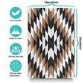 thumbnail image 5 of Dog Feeding Mat, Dog Mat for Food and Water, Pet Dog Cat Bowl Mat, Anti-Slip Reusable Water Bowl Mat with Ethnic Tribal Geometric Boho,16inx24in, 5 of 7