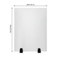 thumbnail image 2 of 2Pcs Dual Frosted Plexiglass Clamp On Desk Privacy Panels Acrylic Divider 24*18", 2 of 12