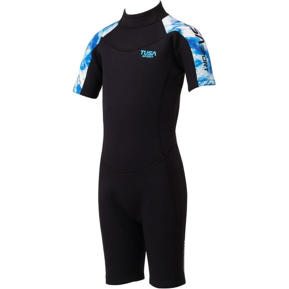 TUSA Sport Kids 2mm Shorty Wetsuit, Black, 140cm, Large (55")