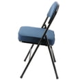 thumbnail image 2 of Elama 4 Piece Metal Folding Chair with 2.2 Inch Padded Seats in Dark Blue, 2 of 5