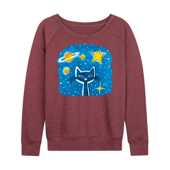 Pete The Cat - Imagination Space Dream - Women's Lightweight French Terry Long Sleeve Shirt