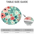 thumbnail image 6 of Pioneer Flower Floral Print Pattern Round Fitted Tablecloth with Elastic Edge,Dining Table Cover Waterproof,Outdoor Round Tablecloth for Camping,Dining,Indoor and Outdoor, 6 of 7