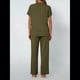 thumbnail image 4 of Traje Deportivo Informal de Dos Piezas para Mujer, Ropa Deportiva de Viaje, Corta y Pierna . Traje Verde Oscuro XL, 4 of 6