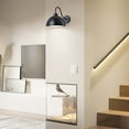 thumbnail image 6 of NookNova 2 Pack LED Battery Operated Wall Sconces with Remote Control, Dimmable Wireless Wall Lamp Wall Light Fixture, Industrial Black Metal Lampshade Wall Lighting for Bedroom, Living Room, Hallway, 6 of 10