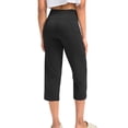 thumbnail image 5 of Chbgutlmr Yoga Pants for Women Capris High Waisted Fitting Cropped Gym Athletic Workout Trousers Pockets, 5 of 9