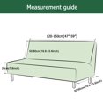 thumbnail image 4 of Dowbom Super Stretch Futon Cover Full size,Jacquard Armless Sofa Bed Slipcover with Elastic Bottom Furniture Protector Anti-Slip Washable Futon Slipcover for Foldable Couch bed-M(47"-59")-light grey, 4 of 7