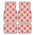 thumbnail image 1 of Honeii Strawberry Print Car Foot Mat Four-Piece Set - Front & Rear Universal Car Floor Mats for SUVs, Trucks, Sedans, 1 of 7