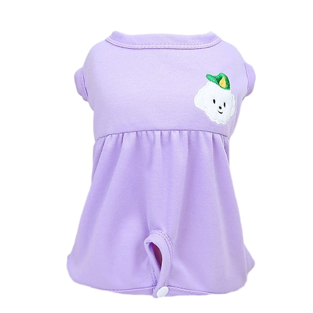 Traje de recuperación de cirugía para gatos, mono quirúrgico para mascotas después de la cirugía, alternativa de collar electrónico para perros(púrpura)