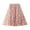 Pink, variant on Raccmtaty Women's Midi Skirt French Elegant Elastic Waist Velvet Floral A-Line Mesh Skirt for Spring Fall