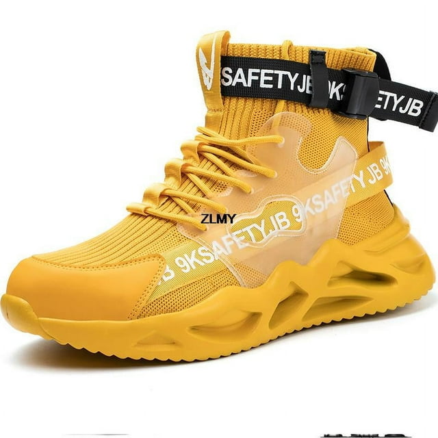 Fashion Safety Shoes Men Steel Toe Work Shoes Puncture Proof Sneaker Man Industrial Work Safety Boots Breathable Protective Boot