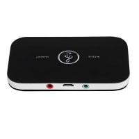 Two Wireless Receivers 2 in 1 Bluetooth Transmitter & Receiver Wireless A2DP Bluetooth Audio Adapter Portable Audio Player ()