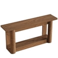 thumbnail image 4 of Resenkos Solid Wood Console Table, Wooden Entryway Side Table, Narrow Sofa Table, Minimalist Living Room Accessory, Sturdy Entryway Furniture, Brown, 4 of 5
