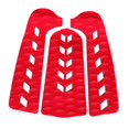 thumbnail image 4 of koolsoo 3Pcs Anti-Dérapant Traction Pad - EVA Planche de Surf Kiteboard Longboard Surf Rouge, 4 of 7