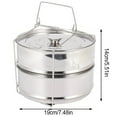 thumbnail image 4 of Toystoory Sartén para flan de acero inoxidable resistente al calor, cerradura sellada, molde para flan de acero inoxidable saludable y práctico Cocina y Comedor, 4 of 6