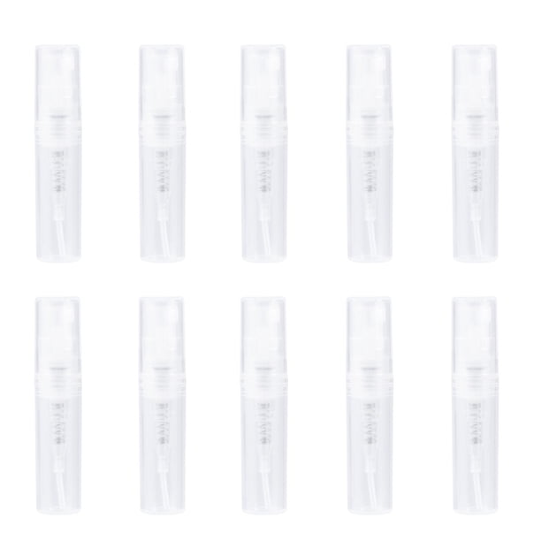 60 Unids 2 ml Mini Botella de Spray de Perfume Portátil Recorrido Recargable de Perfume Atomizador Envases Recipientes de Perfume de Plástico