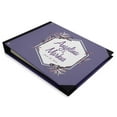 thumbnail image 2 of Darling Souvenir Purple Leaves & Hexagon Geometric Wedding Guestbook Hardbound Cover Printed Anniversary Wedding Guest Registry-9 x 12 Inches, 2 of 5