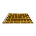 thumbnail image 2 of Ahgly Company Machine Washable Indoor Rectangle Checkered Yellow Modern Area Rugs, 8' x 10', 2 of 4