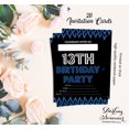 thumbnail image 5 of Darling Souvenir Black Birthday Invitation Card Printable Elegant Fill or Write In Blank Party Invites 28 Pcs 5 x 7 Inches, 5 of 5