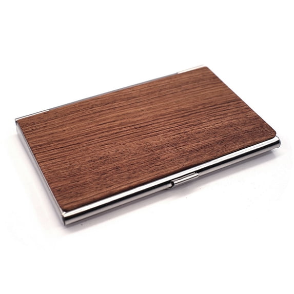 Professional Wood Business Card Holder Pocket Business Card for Case Slim Business Card for Carrier Business Card Holders for Men & Women