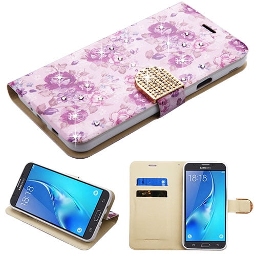 For Samsung Galaxy J7 Halo Diamante Myjacket Flip Wallet Phone Case Cover W Belt Walmart Com Walmart Com