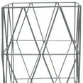 thumbnail image 4 of Simple Designs Lampe de Table Carrée Géométrique Grise en Métal, 4 of 4