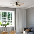 thumbnail image 2 of Brayton Black Transitional 3-Light Flush Mount Ceiling Fan with Light Kit, Pull Chain, Reversible Blades, 2 of 11