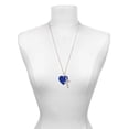 thumbnail image 3 of Delight Jewelry Acrylic 1" Navy Blue Heart I Have Plans for You Engraved Cross Zoey Necklace, 28", 3 of 4