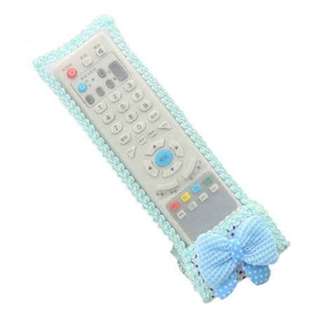 

Hi.FANCY Bowknot Decor Dust-proof TV Air Conditioner Remote Controller Protector Lace Fabric Case Cover