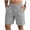 Dark Gray, variant on biudgviw Mens Linen Shorts Elastic Waist Drawstring Casual Shorts Lightweight Pleated Summer Beach Shorts with Pockets