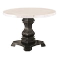 thumbnail image 2 of Furniture of America Rossas Wood 5-Piece Round Dining Table Set in Ivory, 2 of 13