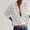 White, variant on Generic Womens Button Down Shirts Long Sleeve Dress Shirts Casual V Neck Collared Tops Work Office Blouse