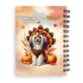 thumbnail image 2 of Happy Thanksgiving Chinese Crested Turkey Costume Pumpkins Autumn Leaves Spiral Bound Journal Dog Lover 5x7in Spiral Notebook - 13014, 2 of 5
