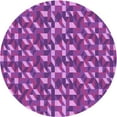 thumbnail image 1 of Ahgly Company Machine Washable Indoor Square Transitional Heliotrope Purple Area Rugs, 3' Square, 1 of 7