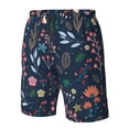 thumbnail image 4 of Balery Colorful Flowers Traje de Baño Estilo Hawaiano para Hombre, Shorts de Secado Rápido con Bolsillos-Large, 4 of 6