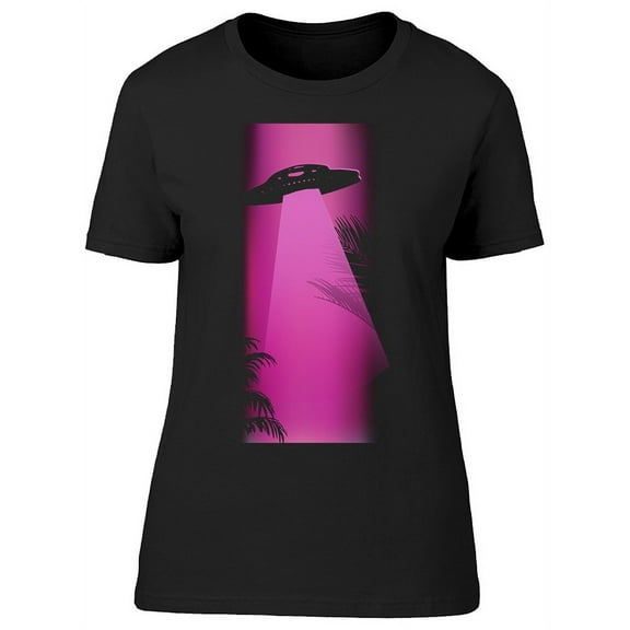 Flying Ufo Alien Spaceship T-Shirt Women -Image by Shutterstock, Female XX-Large