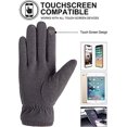 thumbnail image 2 of Guantes cálidos de invierno para mujer con pantalla táctil Elasti Forro térmico suave Rojo Verde, 2 of 5
