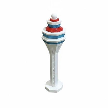 Lazsy Beijing Airport Structure Model Fine Workmanship Airport Control Structure Model Detailed Textures Collectible Display for Collectors