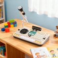 thumbnail image 1 of Mezclador DJ Para Niños A Partir De 3 Años, Piano Con Teclado De 8 Teclas 2 En 1 Con Luces Canciones Efectos De Sonido Micrófono, 12 Botones MIDI Equipo DJ Con Grabación, 1 of 7