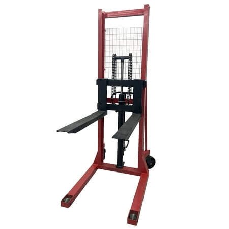 

INTSUPERMAI Manual Hydraulic Stacker Pallet Lift Truck 4400lbs 63inch Lift Height
