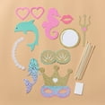 thumbnail image 3 of MasteelfCA 1 Set Mermaid Photo Booth Props Handheld Portable Mermaid Party Selfie Props Bridal Shower Photo Booth Props Kit, 3 of 7