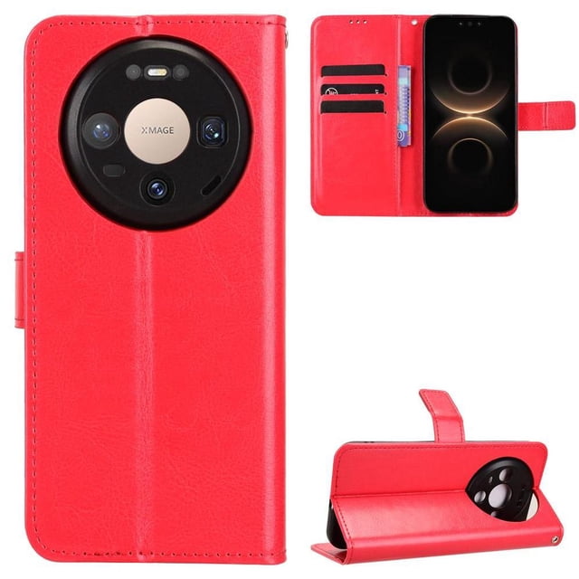 Funda tipo libro para Huawei Mate 80 5G, cartera todo‑en‑uno, funda multifuncional con tarjetero y correa de muñeca desmontable